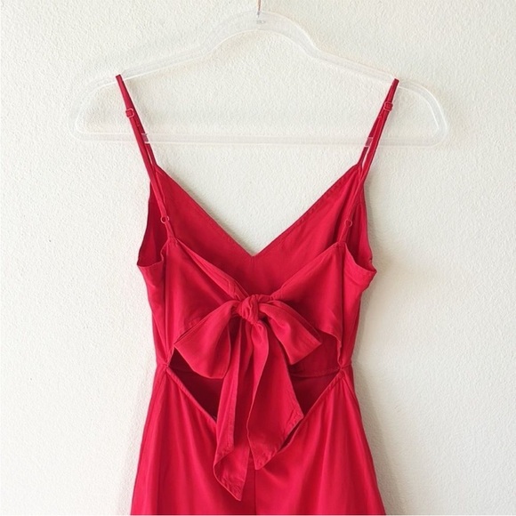 Lulus Roxanna Red Tie Back Romper - Picture 7 of 13